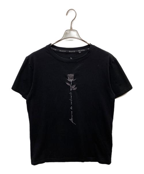 BLVCK PARIS（ブラック パリ）BLVCK PARIS (ブラックパリ) 刺繍Tシャツ ブラック サイズ:XLの古着・服飾アイテム