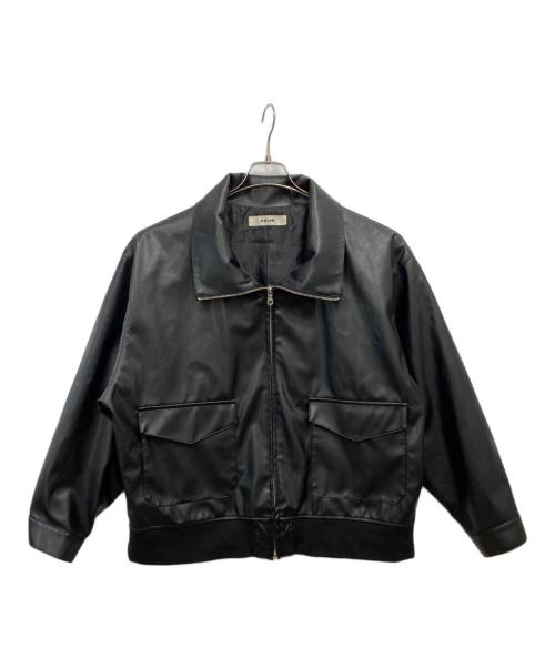 COLIN（コリン）COLIN (コリン) フェイクレザージャケット ブラック サイズ:Ｌの古着・服飾アイテム