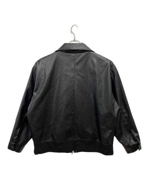 COLIN（コリン）COLIN (コリン) フェイクレザージャケット ブラック サイズ:Ｌの古着・服飾アイテム
