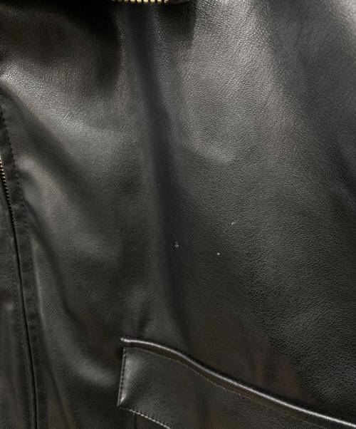 COLIN（コリン）COLIN (コリン) フェイクレザージャケット ブラック サイズ:Ｌの古着・服飾アイテム