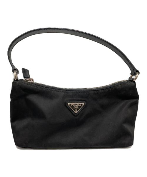 PRADA（プラダ）PRADA (プラダ) ナイロンハンドポーチ ブラックの古着・服飾アイテム