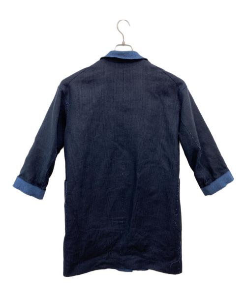 DRESSTERIOR（ドレステリア）DRESSTERIOR (ドレステリア) リバーシブルダブルフェイスリネンコート ネイビー サイズ:38の古着・服飾アイテム