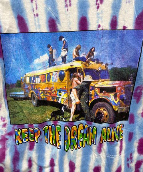 GILDAN（ギルダン）GILDAN (ギルダン) WOODSTOCK FESTIVAL T-shirt ブルー サイズ:Ｌの古着・服飾アイテム