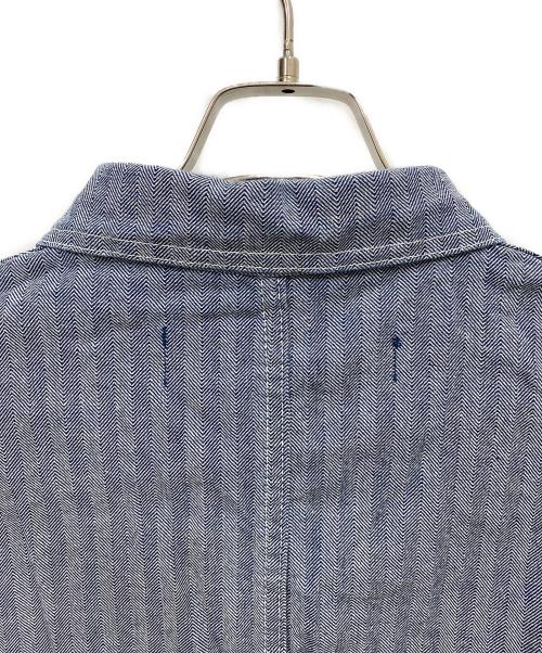 L.C.KING（エルシーキング）L.C.KING (エルシーキング) FISHER STRIPE CHORE COAT ネイビー サイズ:ＸＬの古着・服飾アイテム