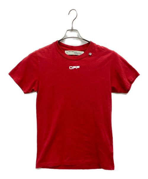 OFFWHITE（オフホワイト）OFFWHITE (オフホワイト) プリントTシャツ レッド サイズ:Sの古着・服飾アイテム