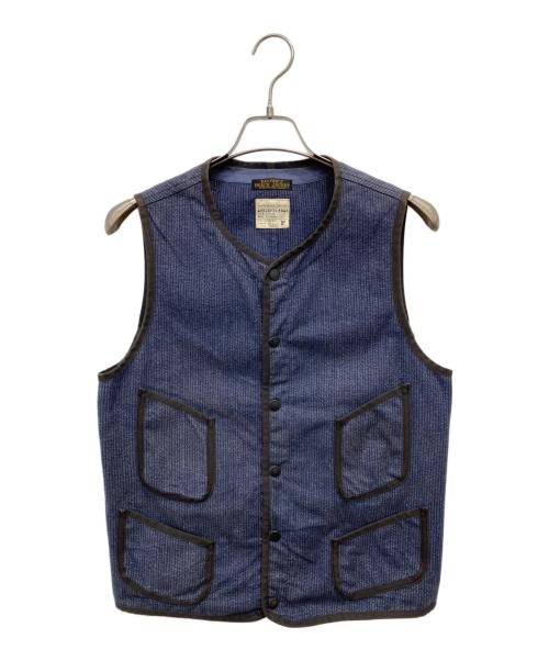 BROWN'S BEACH JACKET（ブラウンズビーチジャケット）BROWN'S BEACH JACKET (ブラウンズビーチジャケット) ビーチクロスベスト ネイビー サイズ:38の古着・服飾アイテム