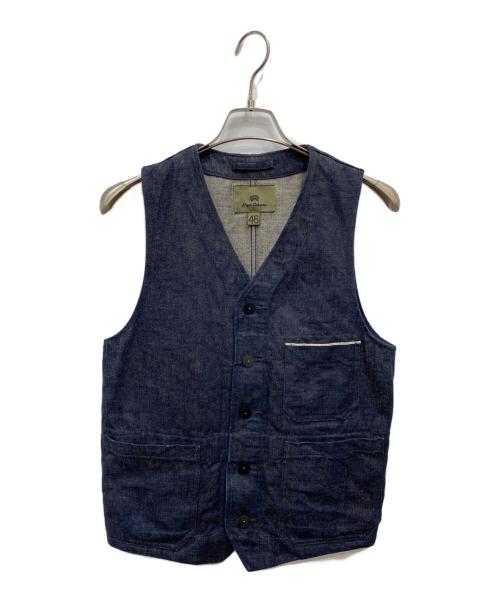 NIGEL CABOURN（ナイジェルケーボン）NIGEL CABOURN (ナイジェルケーボン) WORKER VEST 12oz DENIM インディゴ サイズ:46の古着・服飾アイテム