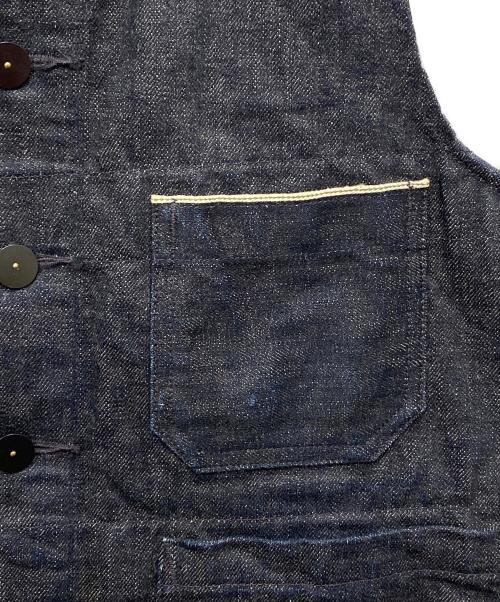 NIGEL CABOURN（ナイジェルケーボン）NIGEL CABOURN (ナイジェルケーボン) WORKER VEST 12oz DENIM インディゴ サイズ:46の古着・服飾アイテム