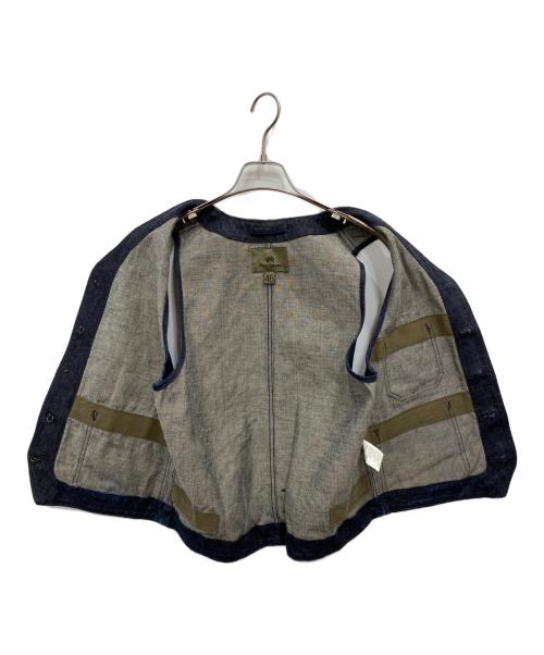 NIGEL CABOURN（ナイジェルケーボン）NIGEL CABOURN (ナイジェルケーボン) WORKER VEST 12oz DENIM インディゴ サイズ:46の古着・服飾アイテム