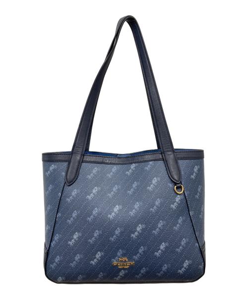COACH（コーチ）COACH (コーチ) ホースアンドキャリッジトートバック ブルーの古着・服飾アイテム