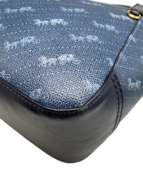COACH（コーチ）COACH (コーチ) ホースアンドキャリッジトートバック ブルーの古着・服飾アイテム