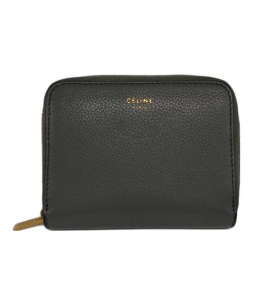 CELINE（セリーヌ）CELINE (セリーヌ) コンパクトジップウォレット グレーの古着・服飾アイテム