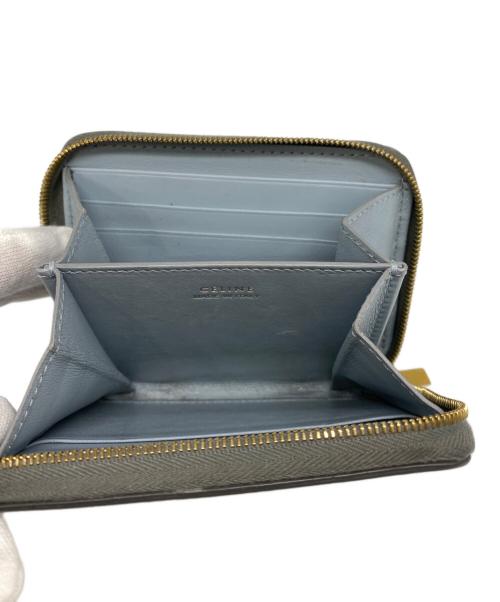 CELINE（セリーヌ）CELINE (セリーヌ) コンパクトジップウォレット グレーの古着・服飾アイテム