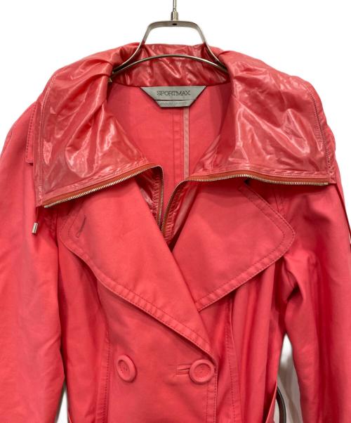 SPORT MAX（スポーツマックス）SPORT MAX (スポーツマックス) トレンチコート ピンク サイズ:40の古着・服飾アイテム