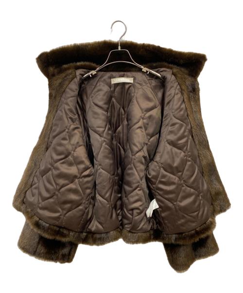 LEINWANDE（ラインヴァンド）LEINWANDE (ラインヴァンド) フェイクファージャケット ブラウン サイズ:FREEの古着・服飾アイテム