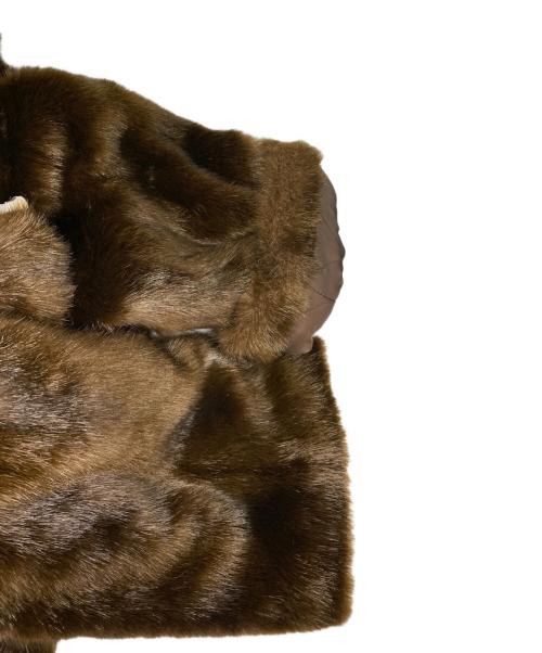 LEINWANDE（ラインヴァンド）LEINWANDE (ラインヴァンド) フェイクファージャケット ブラウン サイズ:FREEの古着・服飾アイテム