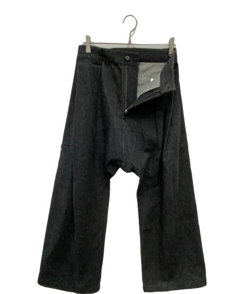 COMMON/DIVISOR（コモンディヴァイザー）COMMON/DIVISOR (コモンディヴァイザー) マルチプリーツローエンドデニムパンツ インディゴ サイズ:1の古着・服飾アイテム