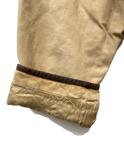 POLO RALPH LAUREN（ポロ・ラルフローレン）POLO RALPH LAUREN (ポロ・ラルフローレン) レザー切替ハンティングジャケット ベージュ サイズ:XLの古着・服飾アイテム