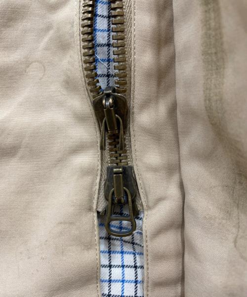 POLO RALPH LAUREN（ポロ・ラルフローレン）POLO RALPH LAUREN (ポロ・ラルフローレン) レザー切替ハンティングジャケット ベージュ サイズ:XLの古着・服飾アイテム