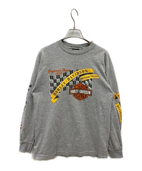 HARLEY-DAVIDSON（ハーレーダビッドソン）HARLEY-DAVIDSON (ハーレーダビッドソン) ロングスリーブカットソー グレー サイズ:Mの古着・服飾アイテム