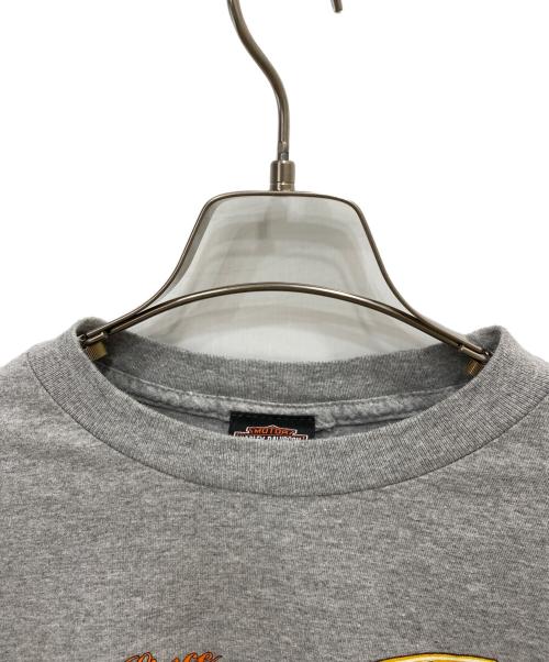 HARLEY-DAVIDSON（ハーレーダビッドソン）HARLEY-DAVIDSON (ハーレーダビッドソン) ロングスリーブカットソー グレー サイズ:Mの古着・服飾アイテム