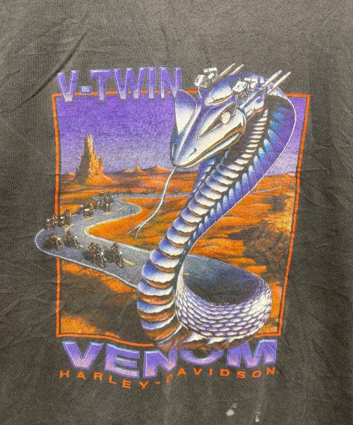 HARLEY-DAVIDSON（ハーレーダビッドソン）HARLEY-DAVIDSON (ハーレーダビッドソン) ヴィンテージ ノースリーブTシャツ ブラック サイズ:Ｌの古着・服飾アイテム