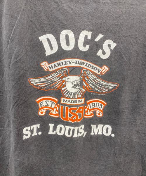 HARLEY-DAVIDSON（ハーレーダビッドソン）HARLEY-DAVIDSON (ハーレーダビッドソン) ヴィンテージ ノースリーブTシャツ ブラック サイズ:Ｌの古着・服飾アイテム