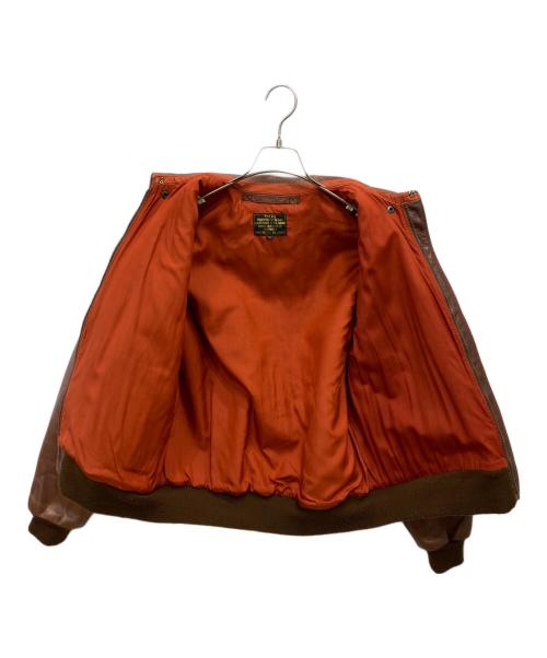 Aero LEATHER（エアロレザー）Aero LEATHER (エアロレザー) A-2レザージャケット ブラウン サイズ:42の古着・服飾アイテム