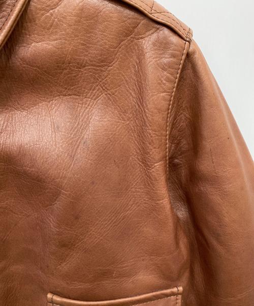 Aero LEATHER（エアロレザー）Aero LEATHER (エアロレザー) A-2レザージャケット ブラウン サイズ:42の古着・服飾アイテム