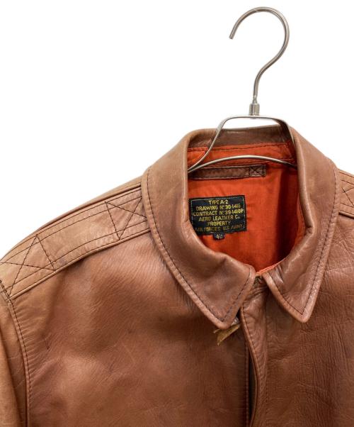 Aero LEATHER（エアロレザー）Aero LEATHER (エアロレザー) A-2レザージャケット ブラウン サイズ:42の古着・服飾アイテム