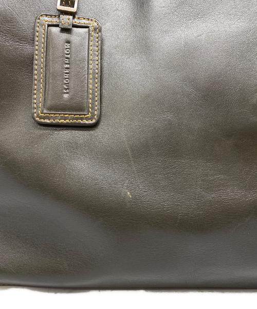 MOTHERHOUSE（マザーハウス）MOTHERHOUSE (マザーハウス) レザートートバッグ カーキの古着・服飾アイテム