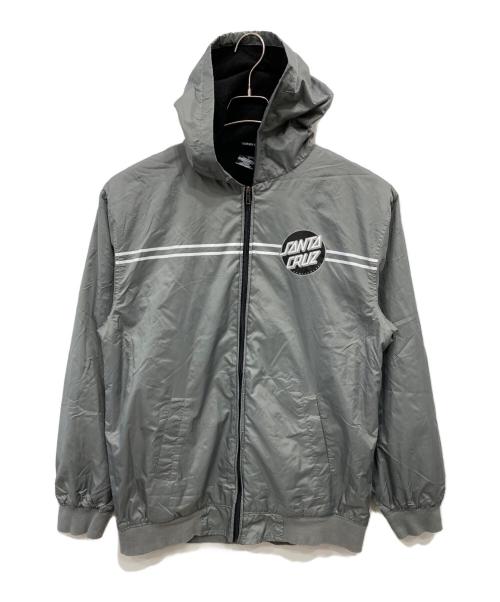 SANTA CRUZ（サンタクルーズ）SANTA CRUZ (サンタクルーズ) バックロゴナイロンジャケット グレー サイズ:Mの古着・服飾アイテム