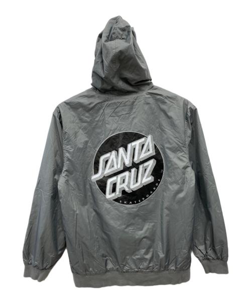 SANTA CRUZ（サンタクルーズ）SANTA CRUZ (サンタクルーズ) バックロゴナイロンジャケット グレー サイズ:Mの古着・服飾アイテム