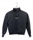 stussyステューシー）の古着「ハーフジップスウェット」｜ブラック