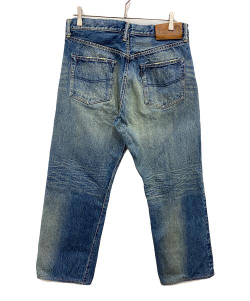 EIGHT G（エイトジー）EIGHT G (エイトジー) ルーズストレートセルビッチデニムパンツ インディゴ サイズ:34の古着・服飾アイテム