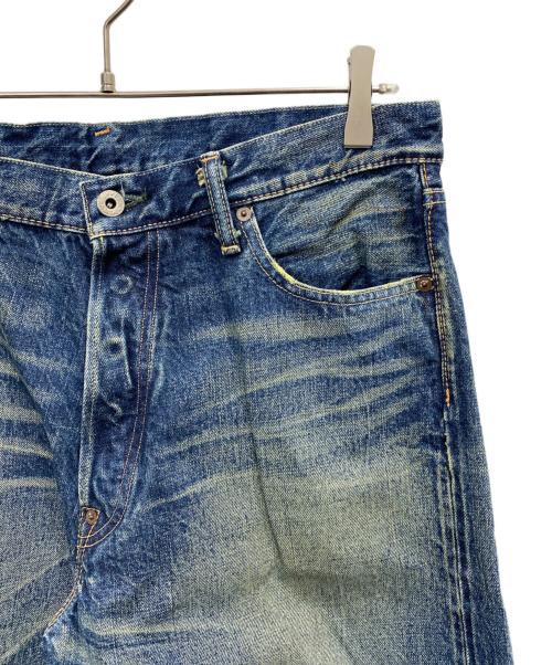 EIGHT G（エイトジー）EIGHT G (エイトジー) ルーズストレートセルビッチデニムパンツ インディゴ サイズ:34の古着・服飾アイテム