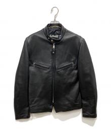 Schott（ショット）の古着「ラムレザー シングルライダースジャケット」｜ブラック