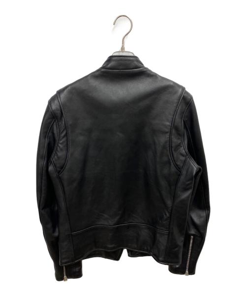 Schott（ショット）Schott (ショット) ラムレザー シングルライダースジャケット ブラック サイズ:36の古着・服飾アイテム