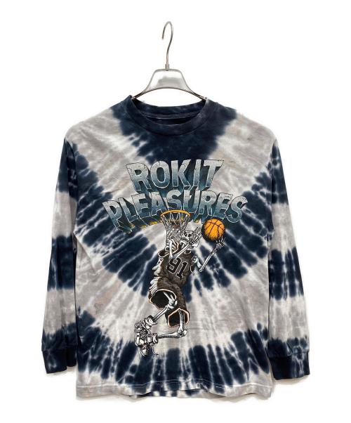 PLEASURES（プレジャーズ）PLEASURES (プレジャーズ) LAY UP LSL TD/Tシャツ ネイビー サイズ:Mの古着・服飾アイテム