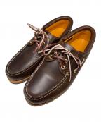 Timberlandティンバーランド）の古着「3-Eye Lug Handsewn Boat Shoe」｜ブラウン