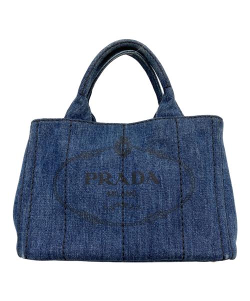 PRADA（プラダ）PRADA (プラダ) カナパミニデニムトートバッグ インディゴの古着・服飾アイテム