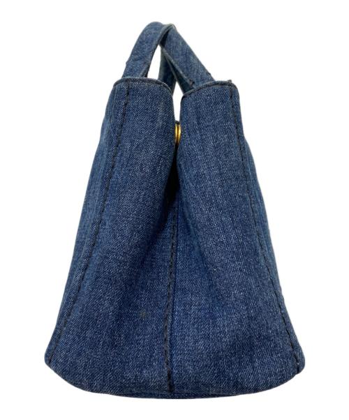 PRADA（プラダ）PRADA (プラダ) カナパミニデニムトートバッグ インディゴの古着・服飾アイテム