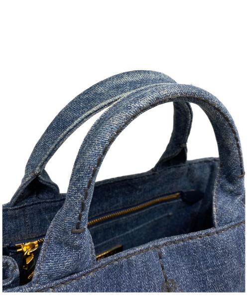 PRADA（プラダ）PRADA (プラダ) カナパミニデニムトートバッグ インディゴの古着・服飾アイテム