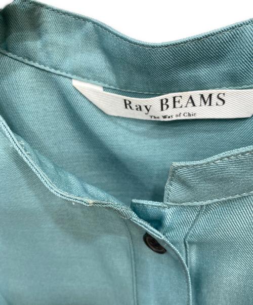 RAY BEAMS（レイ ビームス）RAY BEAMS (レイ ビームス) ケープスリーブシャツワンピース グリーン サイズ:FREEの古着・服飾アイテム