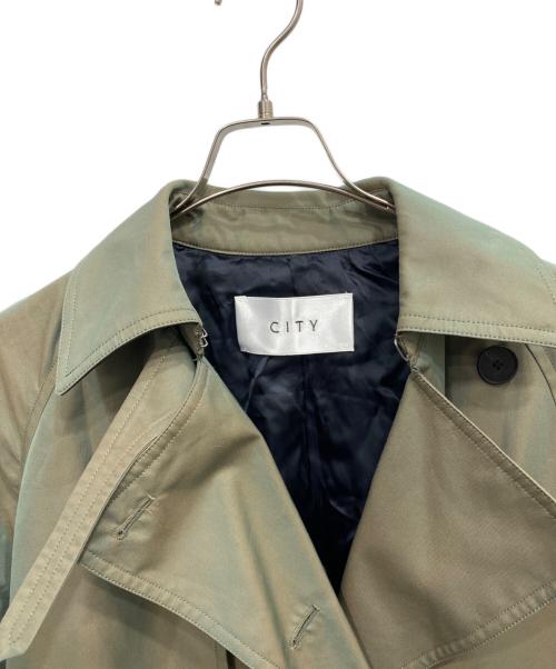 CITY（シティ）CITY (シティ) トレンチコート グリーン サイズ:1の古着・服飾アイテム