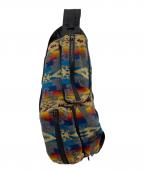 PENDLETON×COMME des GARCONS JUNYA WATANABE MANペンドルトン×コム デ ギャルソン ジュンヤ ワタナベ マン）の古着「ネイティブパターンコンビネーションナイロンボディバッグ」｜グレー