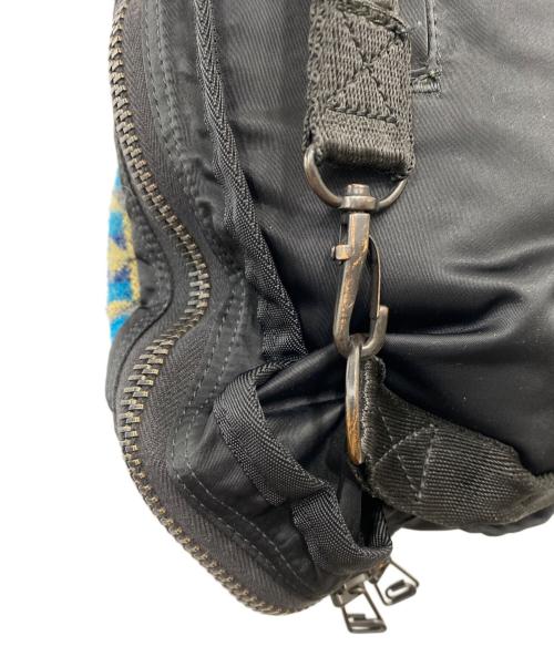 PENDLETON（ペンドルトン）PENDLETON (ペンドルトン) COMME des GARCONS JUNYA WATANABE MAN (コムデギャルソンジュンヤワタナベマン) ネイティブパターンコンビネーションナイロンボディバッグ グレーの古着・服飾アイテム