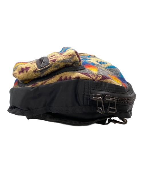 PENDLETON（ペンドルトン）PENDLETON (ペンドルトン) COMME des GARCONS JUNYA WATANABE MAN (コムデギャルソンジュンヤワタナベマン) ネイティブパターンコンビネーションナイロンボディバッグ グレーの古着・服飾アイテム