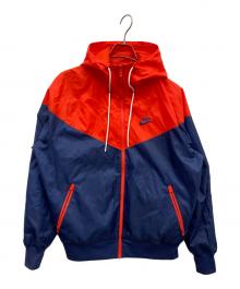 NIKE（ナイキ）の古着「ウィンドランナーフーデッドナイロンジャケット」｜レッド×ネイビー