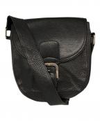 LANCELランセル）の古着「レザーショルダーバッグ」｜ブラック